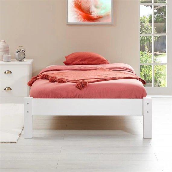 TAJFUN 90 x 190 fenyő futon ágykeret (fehér) 71056