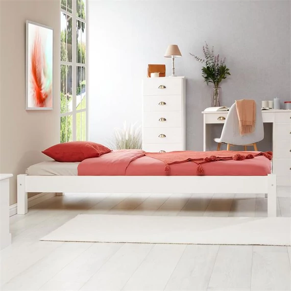 TAJFUN 90 x 190 fenyő futon ágykeret (fehér) 71056