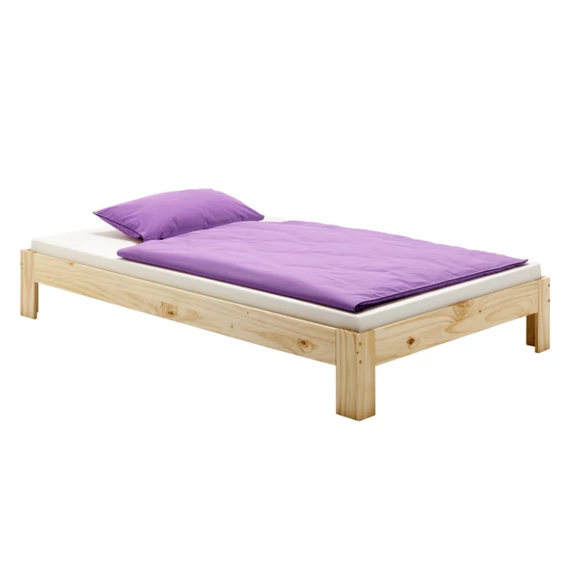 THOMAS 100 x 200 fenyő futon heverő ágykeret (natúr lakk) 72810