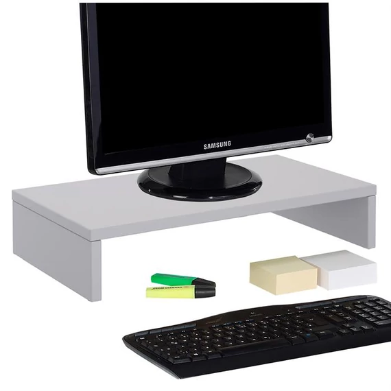 MONITOR monitortartó polc (világos szürke) 94594