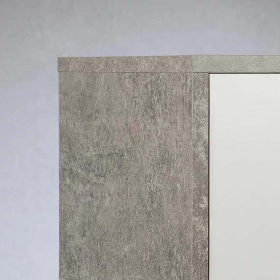 TOMMY 2 ajtós 1 fiókos komód (beton szürke-fehér) 94077