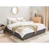 DINAN 180 x 200 ágyneműtartós futon franciaágy ágyráccsal (szürke) 25998