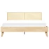 MONPAZIER 180 x 200 rattan franciaágy ágyráccsal (vil. barna) 23890-91