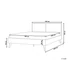 MONPAZIER 180 x 200 rattan franciaágy ágyráccsal (vil. barna) 23890-91
