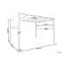 PARGA pavilon LED fénnyel 310 x 310 cm (bézs) 20847-848