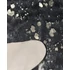 BOGONG mű marhabőr szőnyeg arany foltokkal 130 x 170 cm (fekete-fehér-arany) 19718