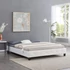 CORSE 160 x 200 szövet futon francia ágykeret ágyráccsal (fehér) 51392