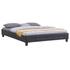 GOMERA 160 x 200 műbőr futon francia ágykeret (fekete) 51376