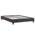 GOMERA 160 x 200 műbőr futon francia ágykeret (fekete) 51376