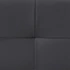 GOMERA 160 x 200 műbőr futon francia ágykeret (fekete) 51376