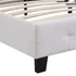 GOMERA 160 x 200 műbőr futon francia ágykeret ágyráccsal (fehér) 51377