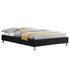 NIZZA 140 x 190 szövet futon franciaágy (fekete) 51036