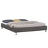 NIZZA 160 x 200 műbőr futon francia ágykeret (szürke) 51226