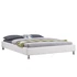 NIZZA 160 x 200 műbőr futon francia ágykeret (fehér) 51255