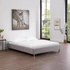 NIZZA 140 x 190 szövet futon francia ágykeret ágyráccsal (szürke) 51292