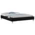 NIZZA 160 x 200 szövet futon francia ágykeret (fekete) 51301