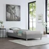 LAREDO 90 x 200 szövet futon heverő ágyráccsal (szürke) 95073
