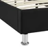 NIZZA 120 x 190 szövet futon heverő ágyráccsal (fekete) 51297