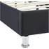 NIZZA 90 x 190 szövet futon heverő ágyráccsal (fekete) 51299