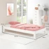 TAJFUN 90 x 190 fenyő futon ágykeret (fehér) 71056