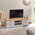 KENT TV - HIFI komód (fehér - barna) 81389