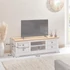 KENT TV - HIFI komód (fehér - barna) 81389